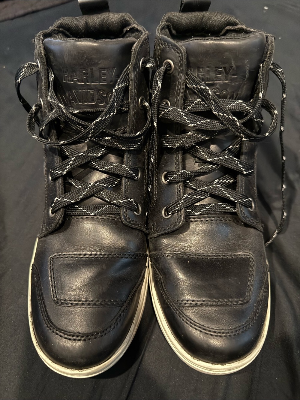 Harley-Davidson Black Leather High-Top
